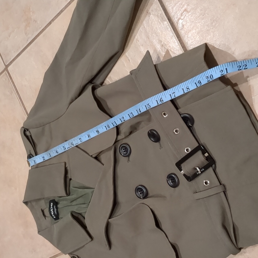 Bebe Olive Double-Breasted Jacket - image 4